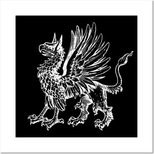 Medieval Heraldic Griffin Posters and Art